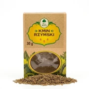 Kmin rzymski cały 30 g Dary Natury — opakowanie i zawartość produktu