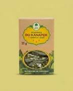 Posypka do kanapek i innych dań 25 g Dary Natury — opakowanie na tle w kolorze produktu