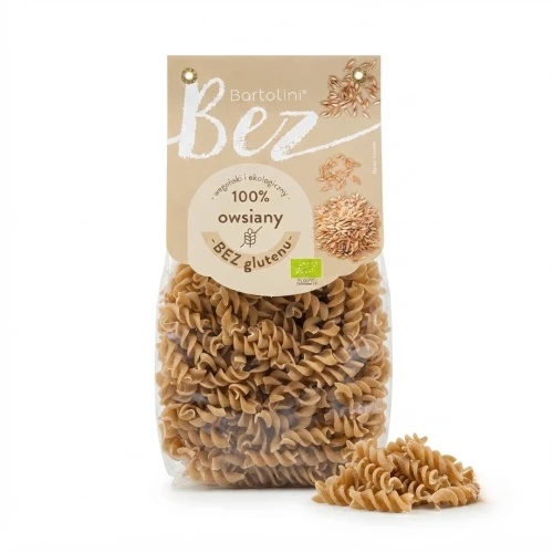 Makaron owsiany BEZGLUTENOWY 250g Bartolini — opakowanie i zawartość produktu