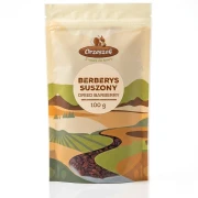 Berberys suszony 100g Orzeszek — opakowanie, zdjęcie studyjne