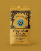 Yerba Mate Green Fitness 400g — opakowanie na tle w kolorze produktu