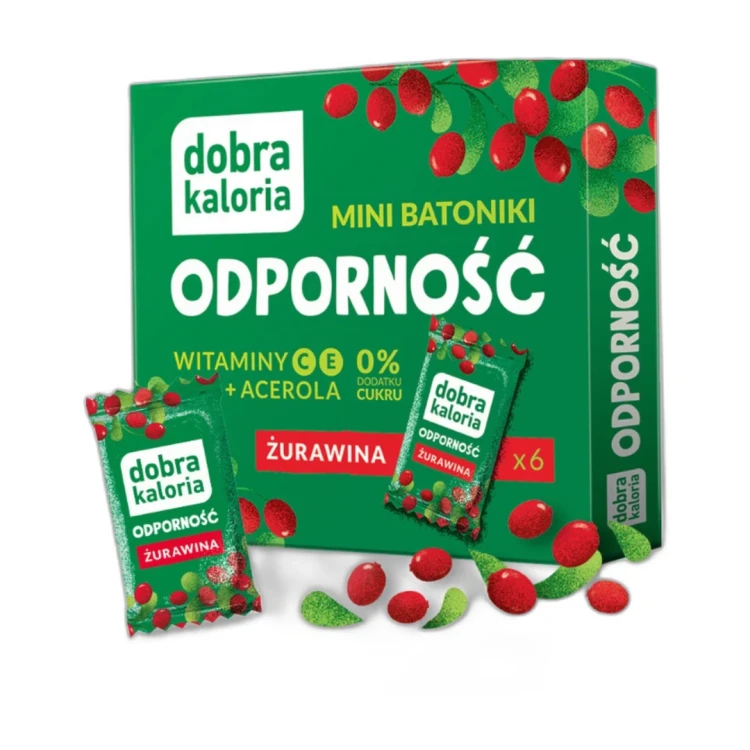 Batoniki owocowo-orzechowe z acerolą i żurawiną 102 g Dobra Kaloria — zdjęcie 4