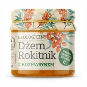 Dżem Rokitnik z rozmarynem EKO 200g Dary Natury — opakowanie, zdjęcie studyjne