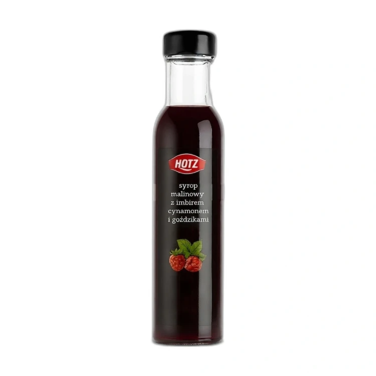Syrop malinowy z imbirem cynamonem i goździkami 300 g Hotz