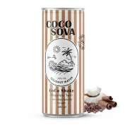 Woda kokosowa Cocosova o smaku czekoladowym 320ml — opakowanie i zawartość produktu