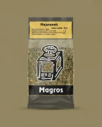 Majeranek 30g Magros — opakowanie na tle w kolorze produktu