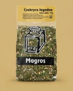 Czubryca łagodna 75g Magros — opakowanie na tle w kolorze produktu