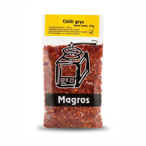 Chilli grys Magros — opakowanie, zdjęcie studyjne