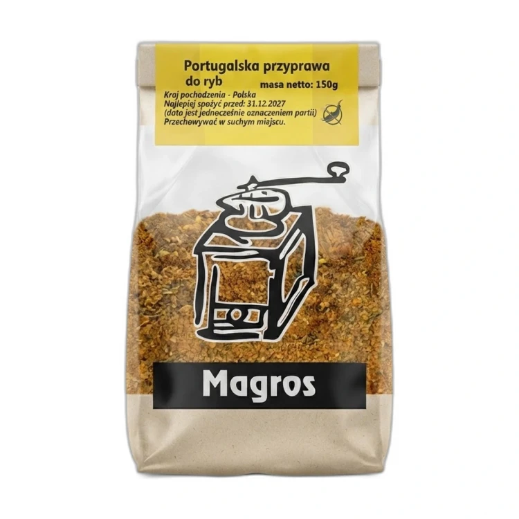 Portugalska przyprawa do ryb 150g Magros — opakowanie na białym tle