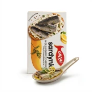 Sardynki w oleju słonecznikowym 125g Graal — opakowanie i zawartość produktu