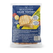 Chleb tostowy bezglutenowy 300 g BEZGLUTEN — opakowanie, zdjęcie studyjne