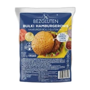 Bułki hamburgerowe bezglutenowe 130 g BEZGLUTEN — opakowanie na białym tle