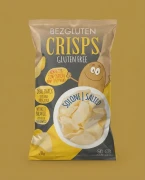 Crispy 70 g BEZGLUTEN — opakowanie na tle w kolorze produktu