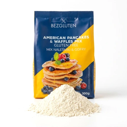 Naleśniki & gofry - mieszanka bezglutenowa 300 g BEZGLUTEN — opakowanie i zawartość produktu
