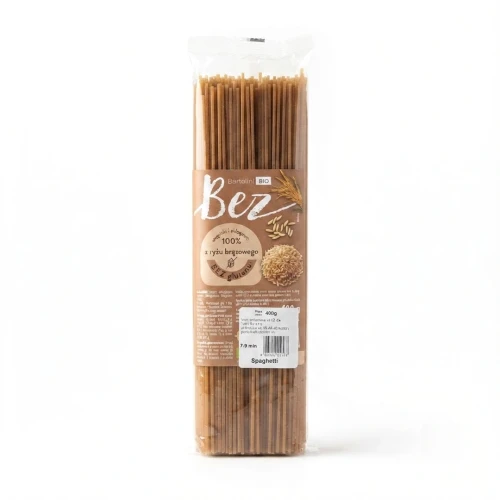 Spaghetti 400g Bartolini — opakowanie, zdjęcie studyjne