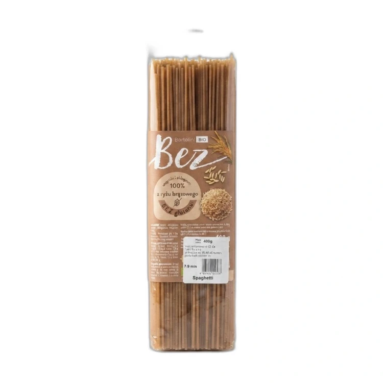 Spaghetti 400g Bartolini — opakowanie na białym tle