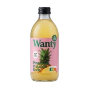 Woda o smaku ananasowy z prebiotykiem Wanty 0.33 l Napój Forever Young FYK (1) — opakowanie na białym tle
