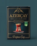 Herbata czarna sypana z aromatem bergamotki 225g  AZERCAY — opakowanie na tle w kolorze produktu