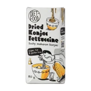 Suchy makaron Konjac fettuccine 80g Diet Food — opakowanie na białym tle