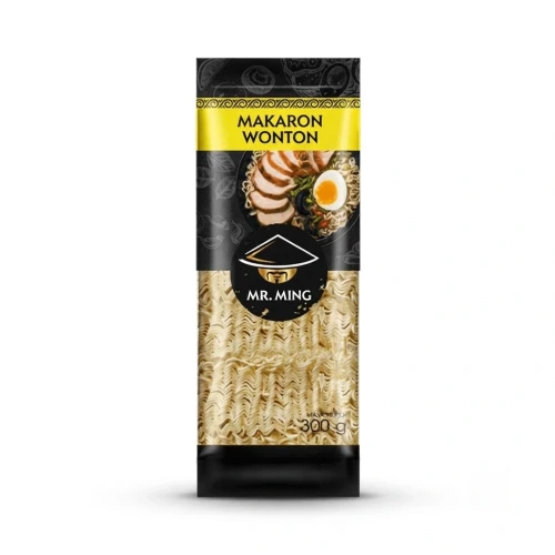 Makaron wonton 300g Mr.Ming — opakowanie, zdjęcie studyjne