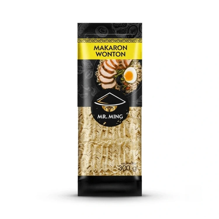 Makaron wonton 300g Mr.Ming — opakowanie, zdjęcie studyjne