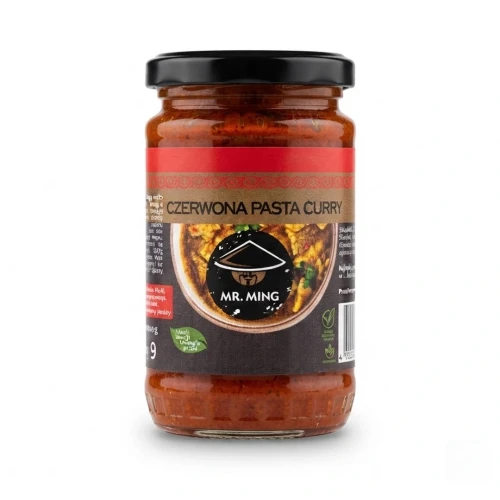 Czerwona pasta curry 115 g — opakowanie, zdjęcie studyjne