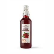Syrop z żurawiny 500 ml Prosto ze Wsi — opakowanie, zdjęcie studyjne