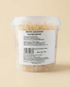 Skórki cytrynowe kandyzowane 900g Orzeszek — opakowanie na tle w kolorze produktu