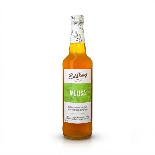 Syrop z melisy 500 ml Batkovy — opakowanie, zdjęcie studyjne