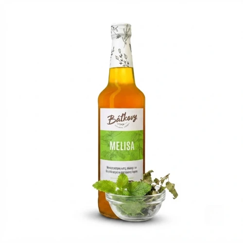 Syrop z melisy 500 ml Batkovy — opakowanie i zawartość produktu