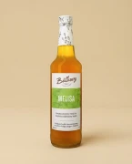Syrop z melisy 500 ml Batkovy — opakowanie na tle w kolorze produktu