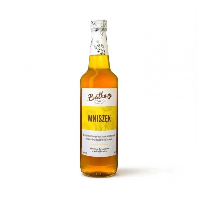 Syrop z mniszka lekarskiego 500 ml Batkovy — opakowanie, zdjęcie studyjne