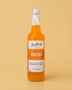 Syrop z rokitnika 500 ml Batkovy — opakowanie na tle w kolorze produktu