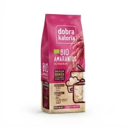 Amarantus ekspandowany BIO 120g Dobra Kaloria — opakowanie, zdjęcie studyjne