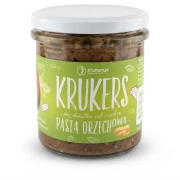 Chrupiąca pasta orzechowa Krukers 300g Krukam — opakowanie, zdjęcie studyjne