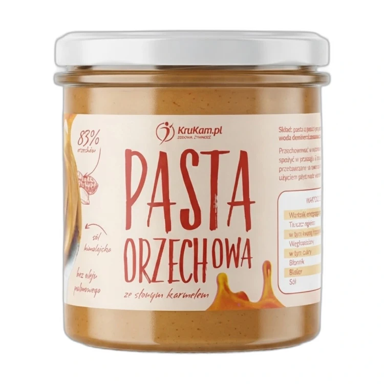 Pasta orzechowa słony karmel 300 g Krukam