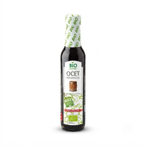 Ekologiczny ocet balsamiczny BIO 250 ml Bio Naturo — opakowanie, zdjęcie studyjne