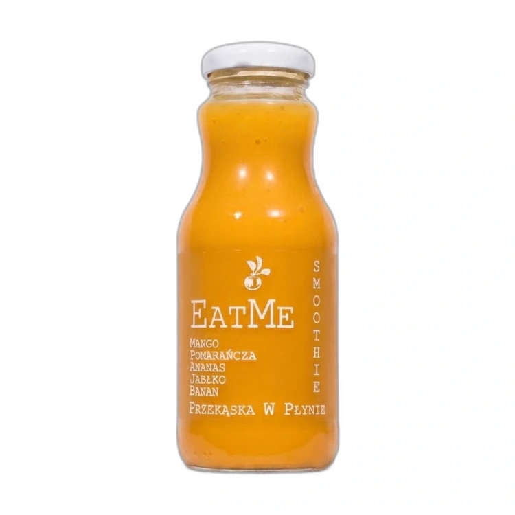 Smoothie mango. pomarańcza. ananas. jabłko. banan  EATME 250 ml Sadvit