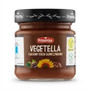 Vegetella – Kakaowy Krem Słonecznikowy 160g Primavika — opakowanie, zdjęcie studyjne