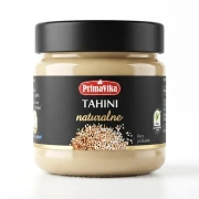 Tahini naturalne 185g Primavika — opakowanie, zdjęcie studyjne