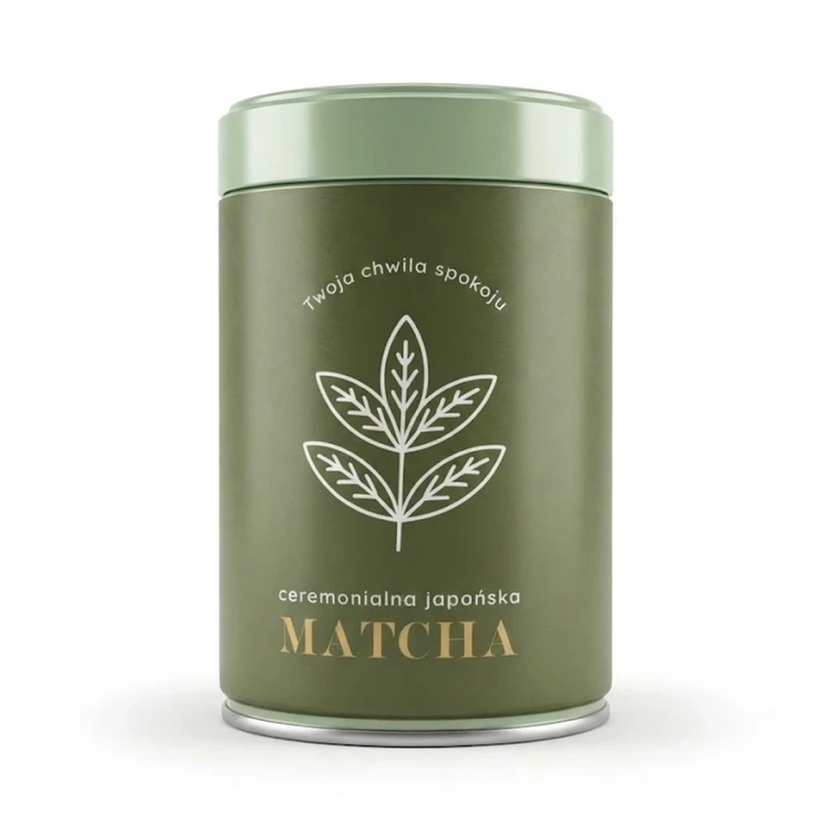 Matcha 50 g — opakowanie, zdjęcie studyjne