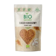 Cukier kokosowy ekologiczny 250 g BIO NATURO — opakowanie na białym tle