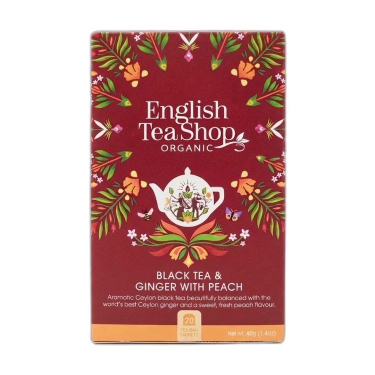 Organiczna herbata czarna z imbirem i brzoskwinią English Tea Shop