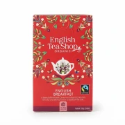 English Breakfast - organiczna herbata czarna cejlońska English Tea Shop — opakowanie, zdjęcie studyjne