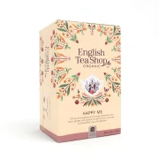 Organiczna herbatka ziołowa z trawy cytrynowej z jabłkiem. skórką pomarańczy i przyprawami - Happy Me English Tea Shop — opak
