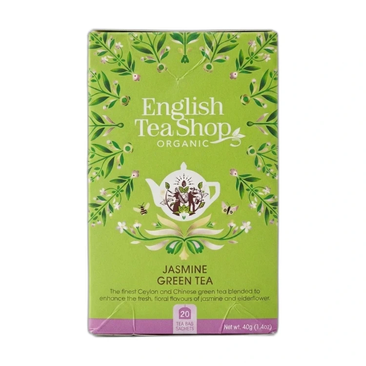 Organiczna zielona herbata z jaśminem i dzikim bzem English Tea Shop