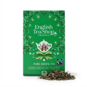 Organiczna herbata zielona cejlońska English Tea Shop — opakowanie i zawartość produktu