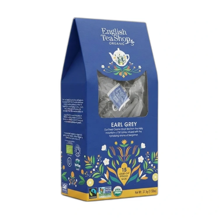 Organiczna herbata czarna z bergamotką w piramidkach English Tea Shop 2