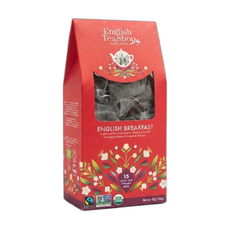 English Breakfast - organiczna herbata czarna cejlońska w piramidkach English Tea Shop 2