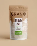 Jasny chleb bezglutenowy - mieszanka do pieczenia 500g Grano — opakowanie na tle w kolorze produktu
